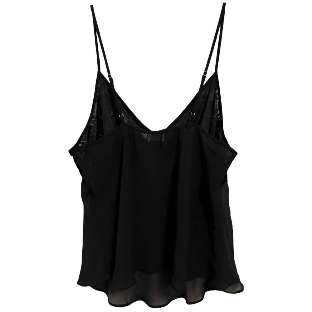 ⭐️5/$50⭐️Mesh Slip Tank with Velvet Floral Pattern Y2K - Picture 3 of 4